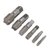 6Pcs NPT Pipe Tap Set Thread HSS for Plumber Industrial