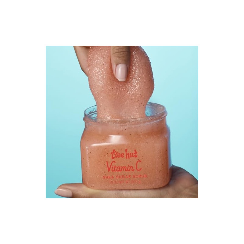 TREE HUT, Vitamin C Shea Sugar Scrub, Exfoliante Corporal de