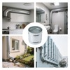 ZOWZEA 6 Inch Round Galvanized Steel Duct Connector - Metal