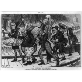 Unbranded Photo:The "Busted" side show 1884