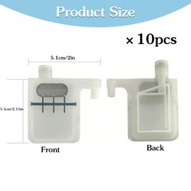 Rewoalzx 10Pcs DX4 DX5 Big Damper with Big Filter, for Roland, Mimaki, Mutho Big Ink Damper with Big Mesh Filter for Roland XC-540, VP-300-6085393800