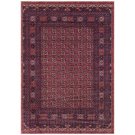 Keen Home Design Machine Washable Area Rugs with Non-Slip Backing, Ideal for Hallway, Living Room, Bedroom, Kitchen and Laundry Room, Vintage Moroccan and Low Pile Rug - (4' x 6')