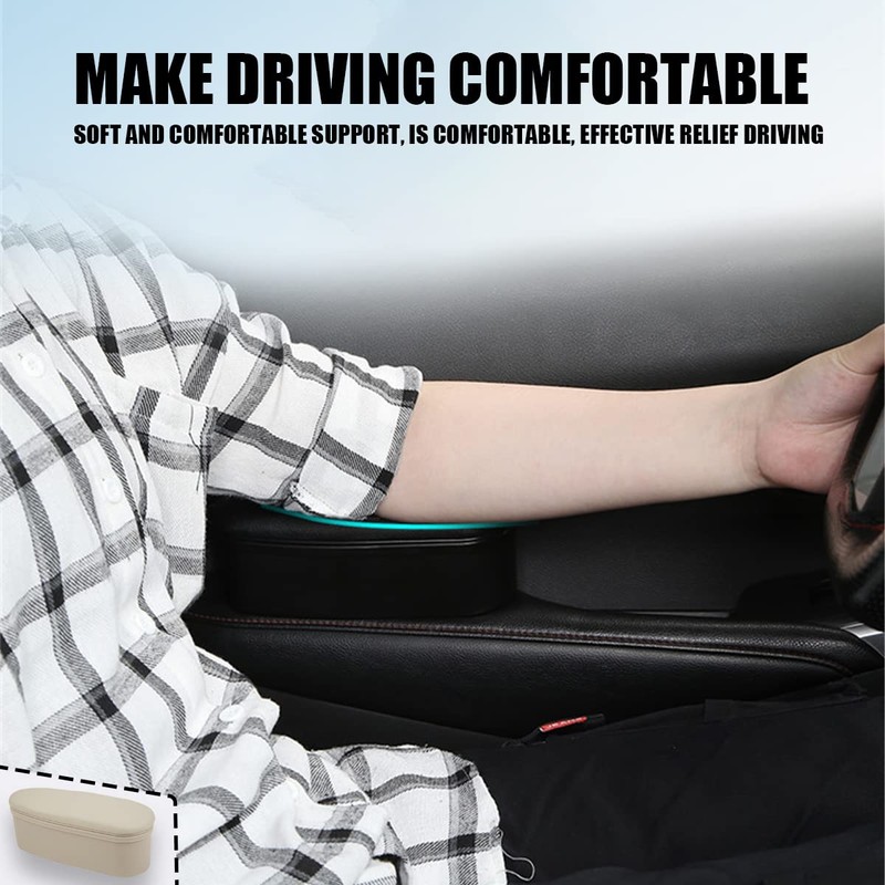 Adunsiaoto Adjustable Car Left Arm Elbow Support, Car Door Armrest