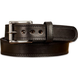 Bullhide Belts Mens Leather Belt for Casual, Dress, 1.50" Wide, Black, 36 Inches