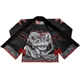 Raven Fightwear Men's Thor Nordic Brazilian Jiu Jitsu Uniform BJJ Gi Black A4