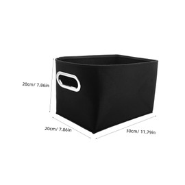 BUGUUYO 2 pcs Felt Storage Bins Lightweight Containers for Organizing Laundry and Books Sturdy Portable Design for Bedroom Closet and Office