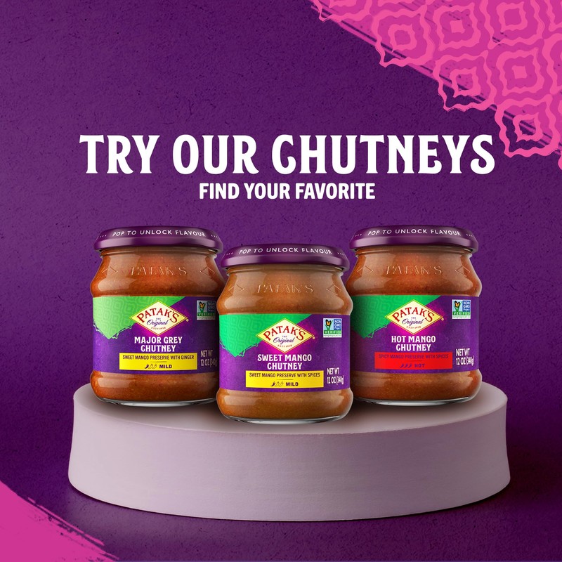 Patak’s Major Grey Chutney - Sweet & Mild Mango Chutney