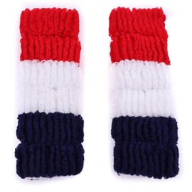 Mytoptrendz 12 pcs Stretchy Wide Thick Hair Ties Soft Cotton Scrunchies Seamless Terrey Knit Towel Elastic Hair Bands Ponytail Holder Women Girls ( Spec Assortment, 4pcs In Each Colour )