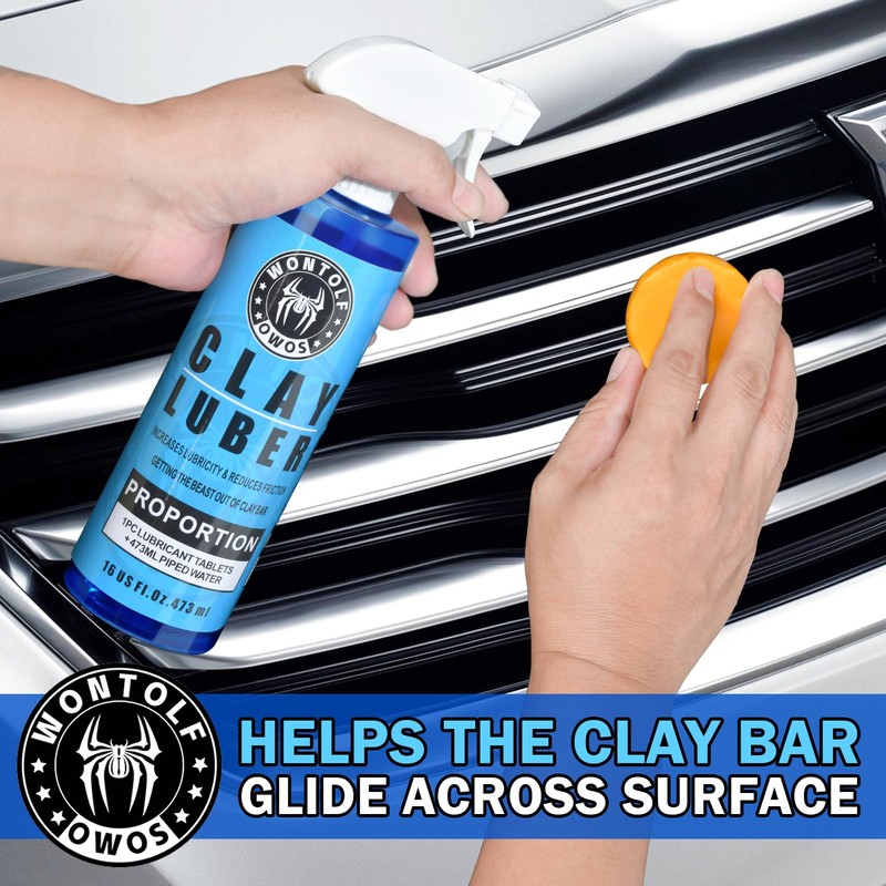 Wontolf Car Clay Bars Auto Detailing and Clay Luber Synthetic