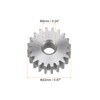 sourcing map Straight track gearbox, 12 mm, inner opening, 20T,