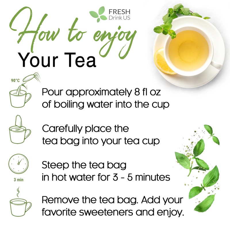 40 Natural Mango Leaf Tea Bags, 100% Pure from Mango