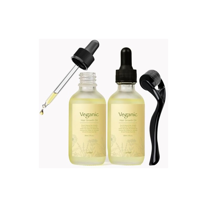 Kit de aceite vegano natural para el crecimiento del cabello,