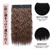 LANJING Wig Piece Hair Extensions Wavy Curly Hair Long Fashion