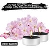 4 Hour Scented Tealight Candles 100 Pack, Cherry Blossom Votive
