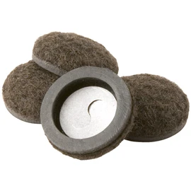 Super Sliders 4336395N Formed Felt Furniture Movers For Hard Surfaces, 1-1/4 Inch, Dark Brown, Pack of 4