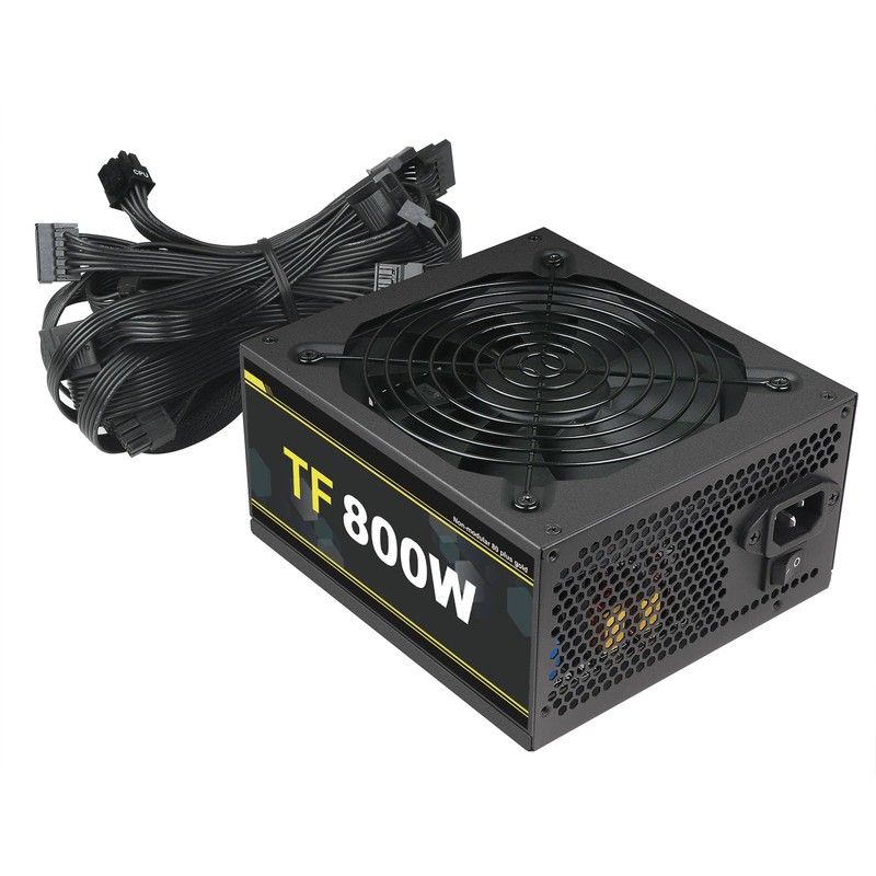 800W Power Supply Full Voltage 100-240V Active PFC Gaming PSU