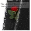 20 Sheets Flower Wrapping Paper - Waterproof Black Floral