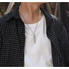 Rockyu Amulet Necklace, Men's, Long Necklace, Sutra Pendant, Openable Capsule,