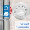 Smoke Alarm High Sensitivity Security Detector Sound Light Warning Device