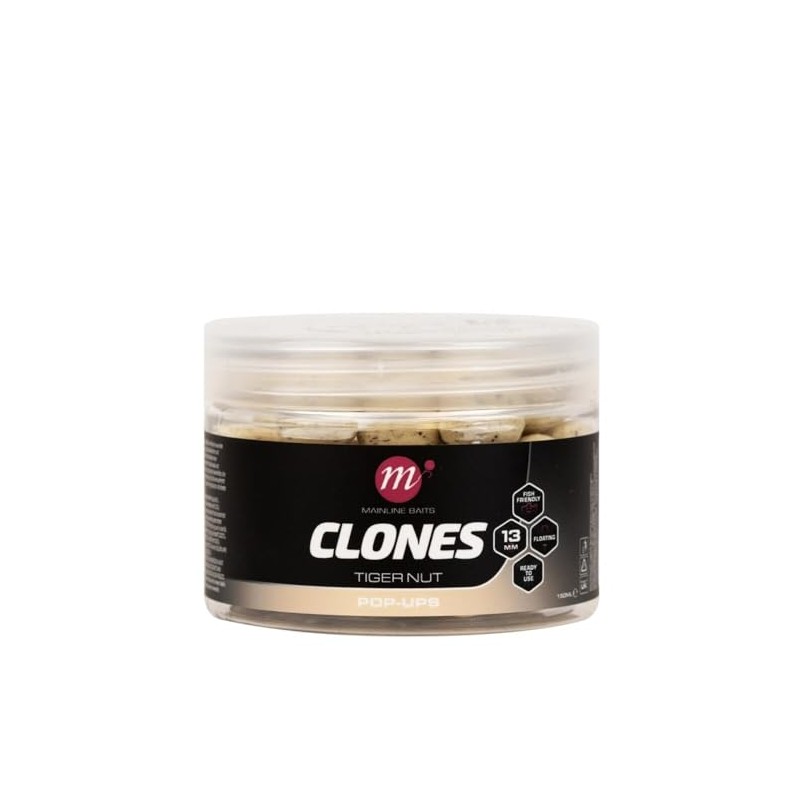 Mainline Baits Clones 13mm Pop Ups (Tiger Nut)