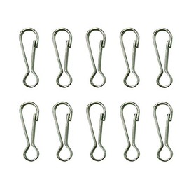 Shade Doctor of Maine 1 1/4" Stainless Steel SNAP Hooks for Drapery Batons, Lanyards and Other DIY Projects (10-Pack)