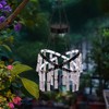 Solar Hanging Crystal Chandelier Outdoor Garden Decorative Lights Bright White