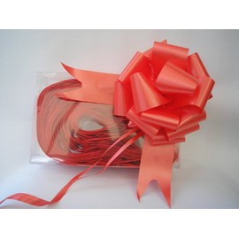 40 x 50mm (2") Rapid Satin Ribbon Pull Bows - RED for Gift Decorations, Flower Bouquets & Arrangements, Baskets, Wedding Cars, Floral Tributes, Arts & Crafts, Christmas Hampers