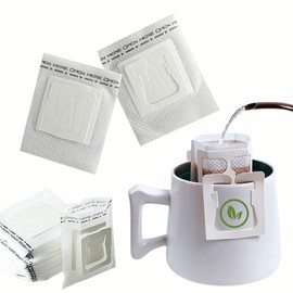 512 COFFEE | 25 Pcs - Recycling Portable Single Serve Coffee Filter Paper Bag | Hanging Ear Disposable Pour Over Coffee Filter Bag for Travel, Camping, Office, Home