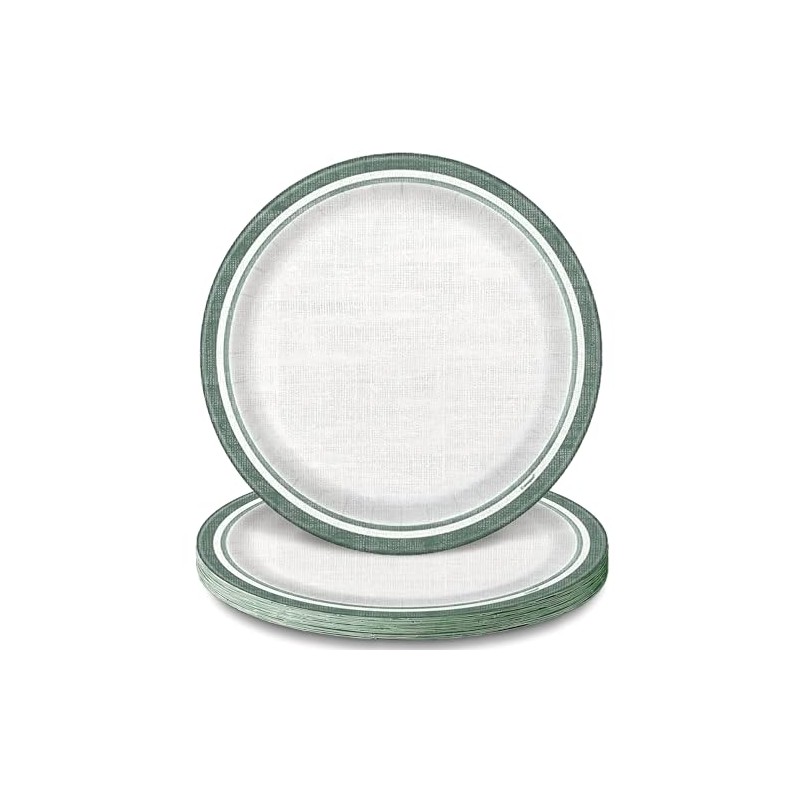 Unique 40935 - Paper Plates - 23 cm - Botanical