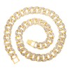 HH BLING EMPIRE Silver Gold Cuban Link Chain for Men/Women,