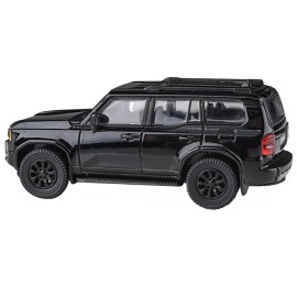 DCD 2024 for Toyota Land Cruiser 250 Prado 1/64 Black Diecast Model Racing Car by Paragon Models for Kids