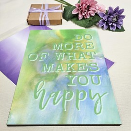 Motivational Wall Art Sign Plaque Inspire Every Day Vibrant Print A4 Wooden Home Décor Uplifting Decoration