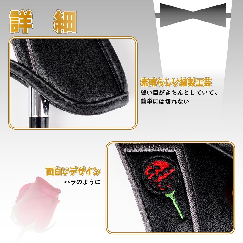 Golf Iron Covers Magnetic Wedge Covers Club Head Covers Set