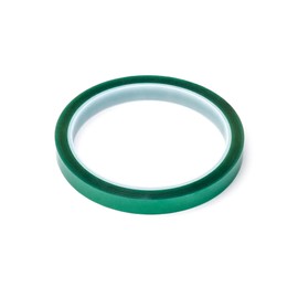 QWORK® 4 Rolls Heat Resistant Tape 10mm x 33m, PET High Temperature Tape Sublimation Tape for Electronics Printing Circuit Board Soldering Masking (Blue)