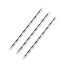 500pcs Fiber Optic Heat Shrink tubing Fusion Spliced Fiber Optic Cable Heat Shrink tubing Single Steel Needle 304 Stainless Steel PE Transparent Bare Fiber Protection Tube