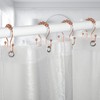 Goowin Shower Curtain Hooks, 12 Pcs Shower Curtain Rings, Stainless