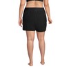 Lands' End Womens Comfort Waist 5in Swim Short Panty Black