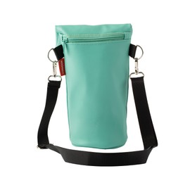 Typhoon Pure Vegan Leather Bottle Bag, Aqua Blue