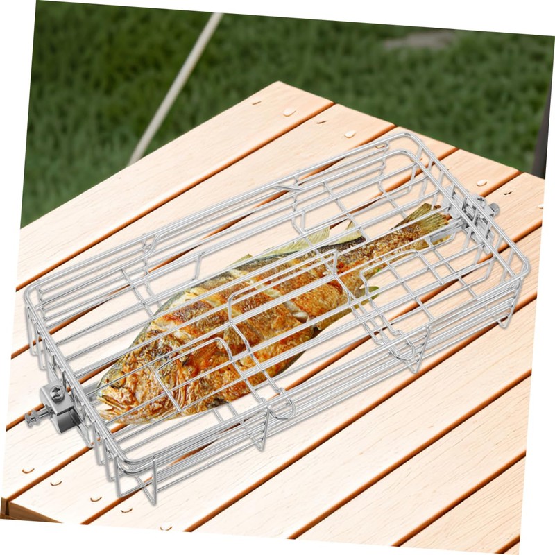 WOONEKY High Temperature Resistant Stainless Steel Rotating Cage for Fish