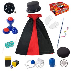 Heyzeibo Magic Box - Magic Tricks Set for Children with Magic Wand, Cylinder, Costume & Much More, Novelty Magic Props Magic Tricks Birthday Gift for Magicians Boys Girls