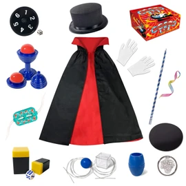 Heyzeibo Magic Box - Magic Tricks Set for Children with Magic Wand, Cylinder, Costume & Much More, Novelty Magic Props Magic Tricks Birthday Gift for Magicians Boys Girls