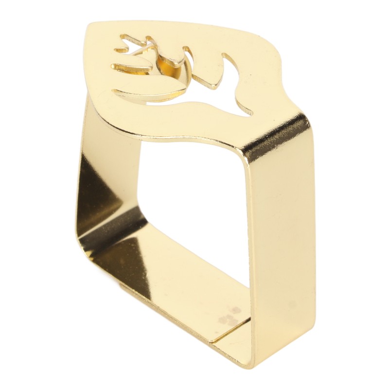 10Pcs Tablecloth Clips Stainless Steel Leaf Style Anti Slip Multi