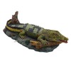 Fonowx Aquarium Crocodile Air Stone Crocodile Figurine Air Bubbler for