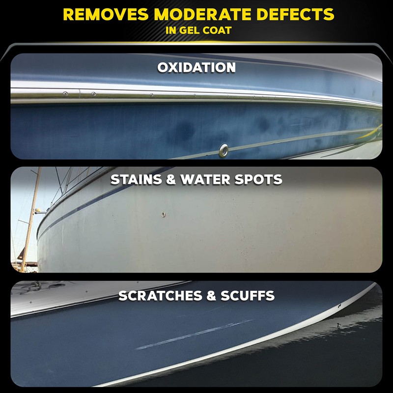 Meguiar's Marine/RV Heavy Duty Oxidation Remover, Oxidation, Water Spot, Stain,