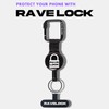 RaveLock Premium Anti-Theft Phone Tether Steel Retractable for Festivals -