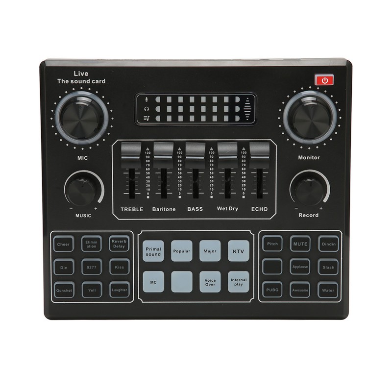 Live Sound Card Multiple Sound Effects Voice Changing External Mini