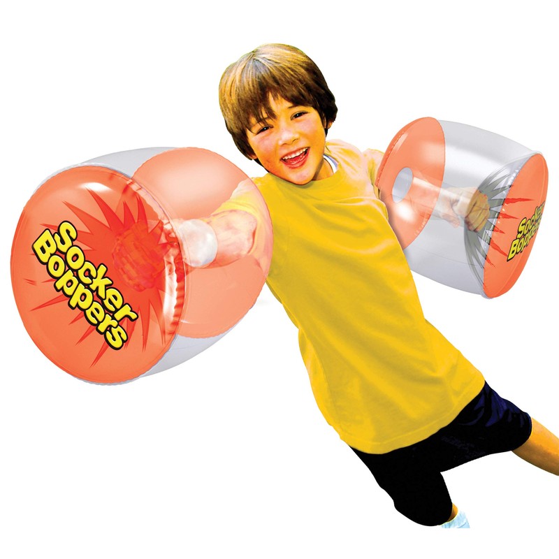 Socker Boppers Inflatable Boxing Pillows - 2 Pairs of Clear