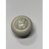DC Ivory Shift Knob, with Engraved Pattern, VW Bug, Beetle