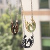 Stainless Steel Lucky Horseshoe Pendant Necklace Horse Girl Necklaces for