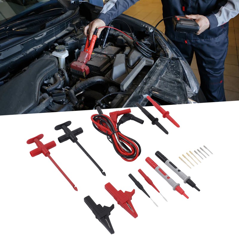 Multimeter Test Leads Kit Crocodiles Clip Banana Plug Testing Cable